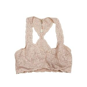 Intimately‎ by Free People Blush Pink Lace Racerback Bralette For Women Size S
